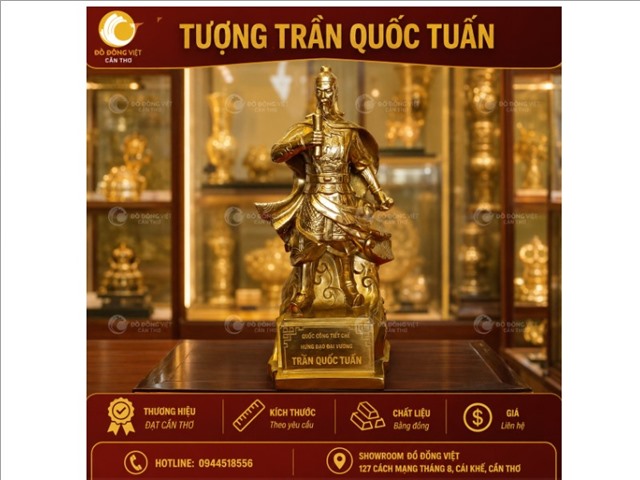 .Tượng Trần Quốc Tuấn Bằng Đồng – Biểu Tượng Uy Nghi, Trí Dũng Và Thành Công