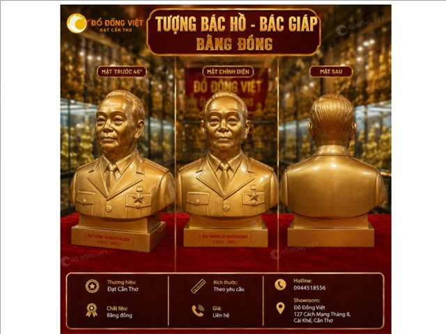Tượng Bác Hồ - Bác Giáp Bằng Đồng Cao Cấp | Tôn Vinh Giá Trị Lịch Sử Và Truyền Thống Dân Tộc