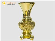 Lọ hoa đồng thờ cúng hình bông cúc