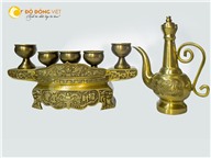 Bộ ngai chén bằng đồng