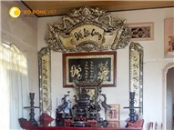 Bộ hoành phi, cuốn thư câu đối cho ban thờ 1m76 - Hun giả cổ