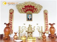 Cuốn thư câu đối cửu huyền thất tổ