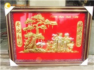 Tranh mừng thọ ông bà ( Song cụ ) giá rẻ dưới 1 triệu