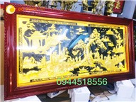 Tranh Vinh Quy Bái Tổ bằng đồng