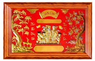 Tranh mừng thọ ông bà ( Song cụ ) KT 70x110