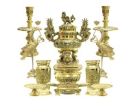 Bộ lư Dapha cho ban thờ 1m97, 2m17 kích thước 70 cm