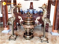 Mẫu lư hương đồng dành cho nhà thờ họ