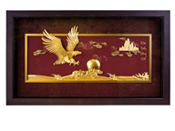 Tranh Đại Bàng dát vàng 24k