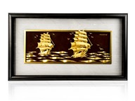 Tranh thuận buồm xuôi gió dát vàng