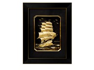 Tranh vàng 24k Thuận buồm xuôi gió