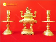 Lư đồng Vĩnh Tiến KT 42 cm