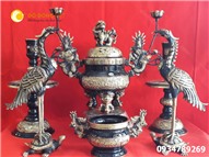 Bộ lư đồng Dapha KT 50cm công nghệ hun