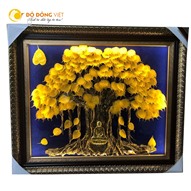 Tranh cây bồ đề mạ vàng 24k- quà tặng thiêng liêng và ý nghĩa