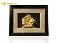 Tranh thuận buồm xuôi gió mạ vàng 24k làm quà tặng sang trọng