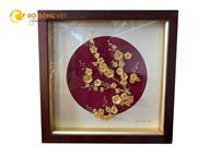 Quà tặng tranh mai vàng 24k đẹp tinh xảo từng chi tiết