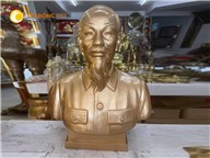 Báo giá đúc tượng Bác Hồ bán thân bằng đồng vàng 
