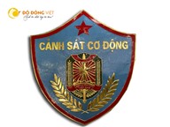 Đúc huy hiệu cảnh sát cơ động bằng đồng theo yêu cầu