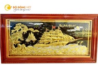 Tranh đồng thuận buồm xuôi gió làm quà tặng tân gia
