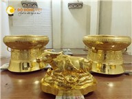 Tượng trâu mạ vàng 24k làm quà tặng sếp tuổi Sửu