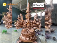Đúc tượng Thiên Thủ Thiên Nhãn Bồ Tát bằng đồng đỏ