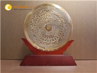 Đĩa đồng quà tặng cỡ nhỏ 10cm làm quà tặng đại hội