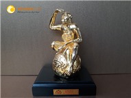Quà tặng sếp tuổi Thân- tượng khỉ bằng đồng mạ vàng 24k