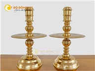 Đôi chân nến bằng đồng đỏ