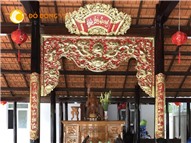 Chế tác cửa võng bằng đồng vàng cung tiến nhà thờ họ