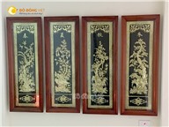 Tranh đồng Tứ quý, giá bán tranh đồng Tứ quý tại Hậu Giang