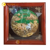 Tranh mã đáo thành công bằng đồng đẹp KT 80x80