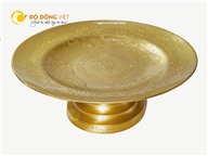 Báo giá mâm bồng bằng đồng vàng chạm long phụng