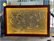 Tranh đồng Vinh hoa phú quý đèn LED