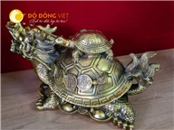 Tượng long quy bằng đồng
