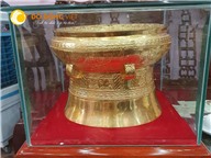 Trống đồng mạ vàng làm quà tặng cao cấp