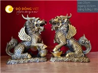 Đôi tỳ hưu bằng đồng nguyên chất, giá bán linh vật phong thủy