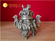 Đỉnh xông trầm cỡ nhỏ hun màu giả cổ