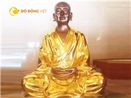 Đúc tượng Phật bằng đồng dát vàng tại Đồ đồng Việt Cần Thơ