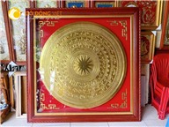 Tranh mặt trống đồng gò làm quà tặng đối tác nước ngoài