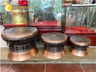 Trống đồng Đông Sơn lưu niệm bằng đồng đỏ