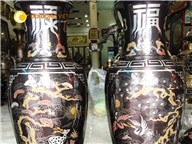 Lọ hoa khảm ngũ sắc đẹp tinh xảo từng chi tiết