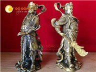 Cặp tượng đồng phong thủy Quan Công, Lưu Bị