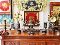 Báo giá bộ đỉnh đồng khảm ngũ sắc đầy đủ phụ kiện tại Bến Tre