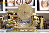 Báo giá mặt trống đồng đế hoa sen bằng đồng