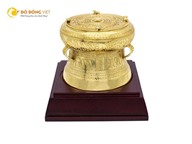 Trống đồng mạ vàng- tinh hoa văn hóa Việt Nam