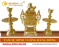 BỘ TAM SỰ ĐỈNH VUÔNG BẰNG ĐỒNG TẠI ĐỒ ĐỒNG VIỆT CẦN THƠ