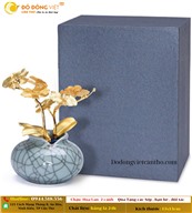 CHẬU HOA LAN 2 CÀNH VÀNG 24K