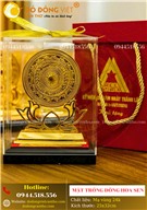 MẶT TRỐNG ĐỒNG HOA SEN MẠ VÀNG
