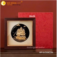 TRANH THUYỀN BUỒM NỀN ĐEN DÁT VÀNG – KIỆT TÁC PHONG THỦY KHƠI NGUỒN THÀNH CÔNG