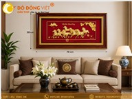 Tranh Mã Đáo Thành Công Dát Vàng 24K – Biểu Tượng Thành Công, May Mắn Và Thăng Tiến