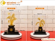 Chậu Cây Lúa Dát Vàng Phong Thủy – Quà Tặng Cao Cấp Mang Ý Nghĩa Tài Lộc Sung Túc